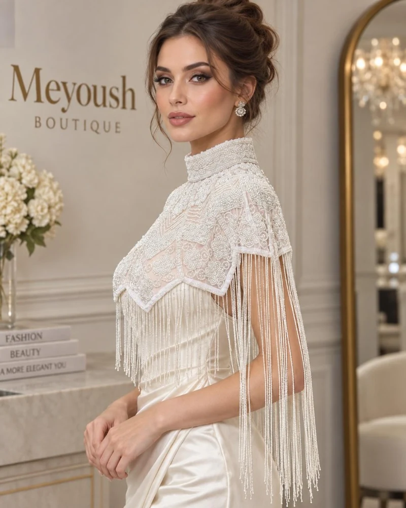 Pearl embroidery detail