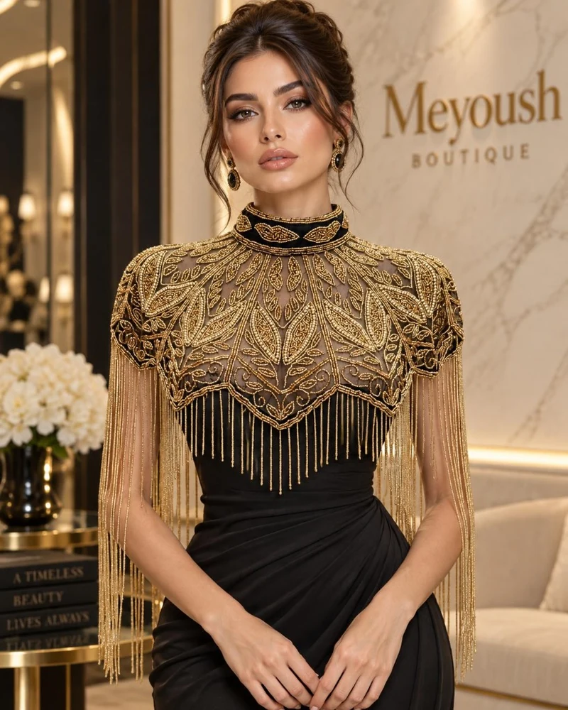 The Laurel Sovereign luxury beaded caplet