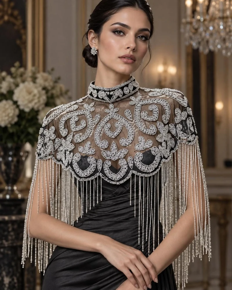 The Silver Renaissance luxury beaded caplet