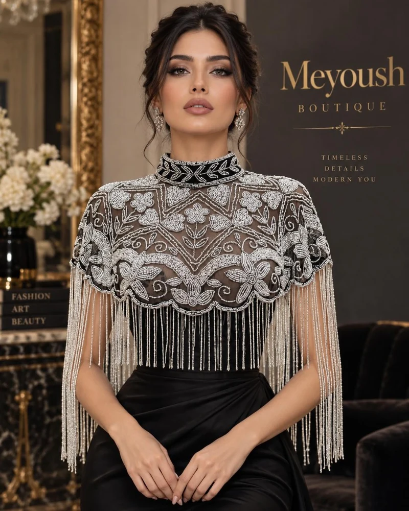 The Sterling Nocturne luxury beaded caplet