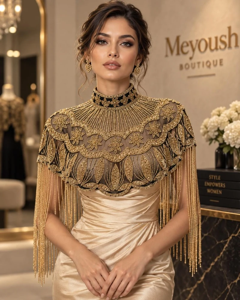 The Sunburst Sovereign luxury beaded caplet